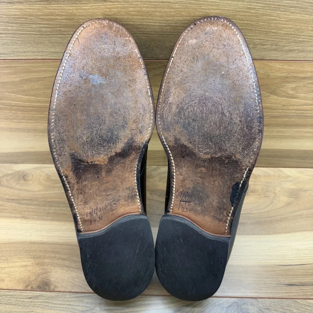E T Wright Mens‎ 9.5 D Black Leather Dress Shoes